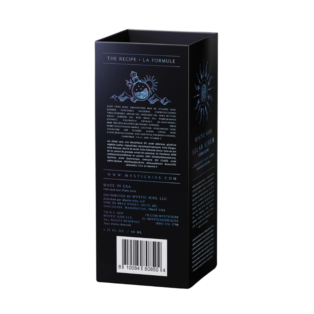 Solar Hyaluronic Acid Face Serum for Women Skincare I Hydrating Anti Aging Serum I Hyaluronic Acid for Face