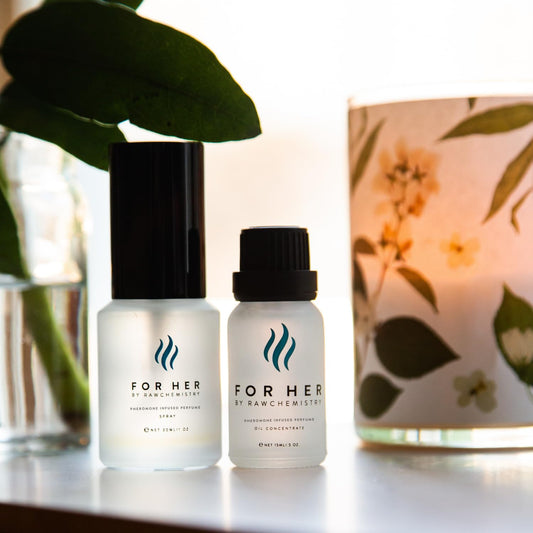 RawChemistry For Her A Pheromone Infused Perfume Gift Set - Elegance, Extra Strength Pheromone Infused Formula 1 Fl. Oz
