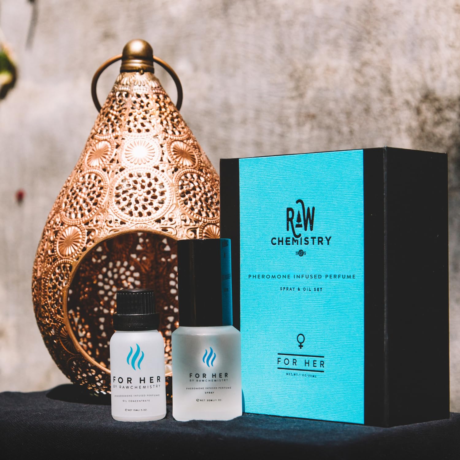 RawChemistry For Her A Pheromone Infused Perfume Gift Set - Elegance, Extra Strength Pheromone Infused Formula 1 Fl. Oz